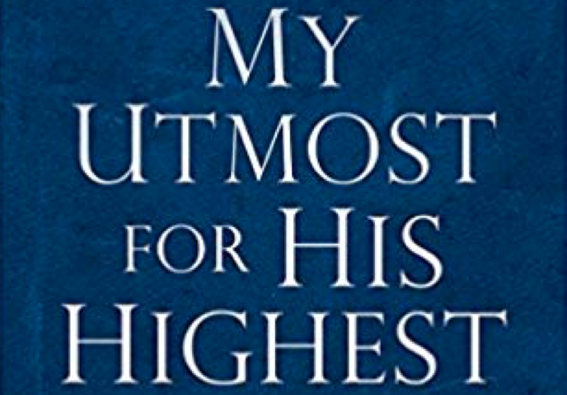 my utmost for his highest free Christian devotion