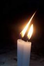 Christian devotional candle